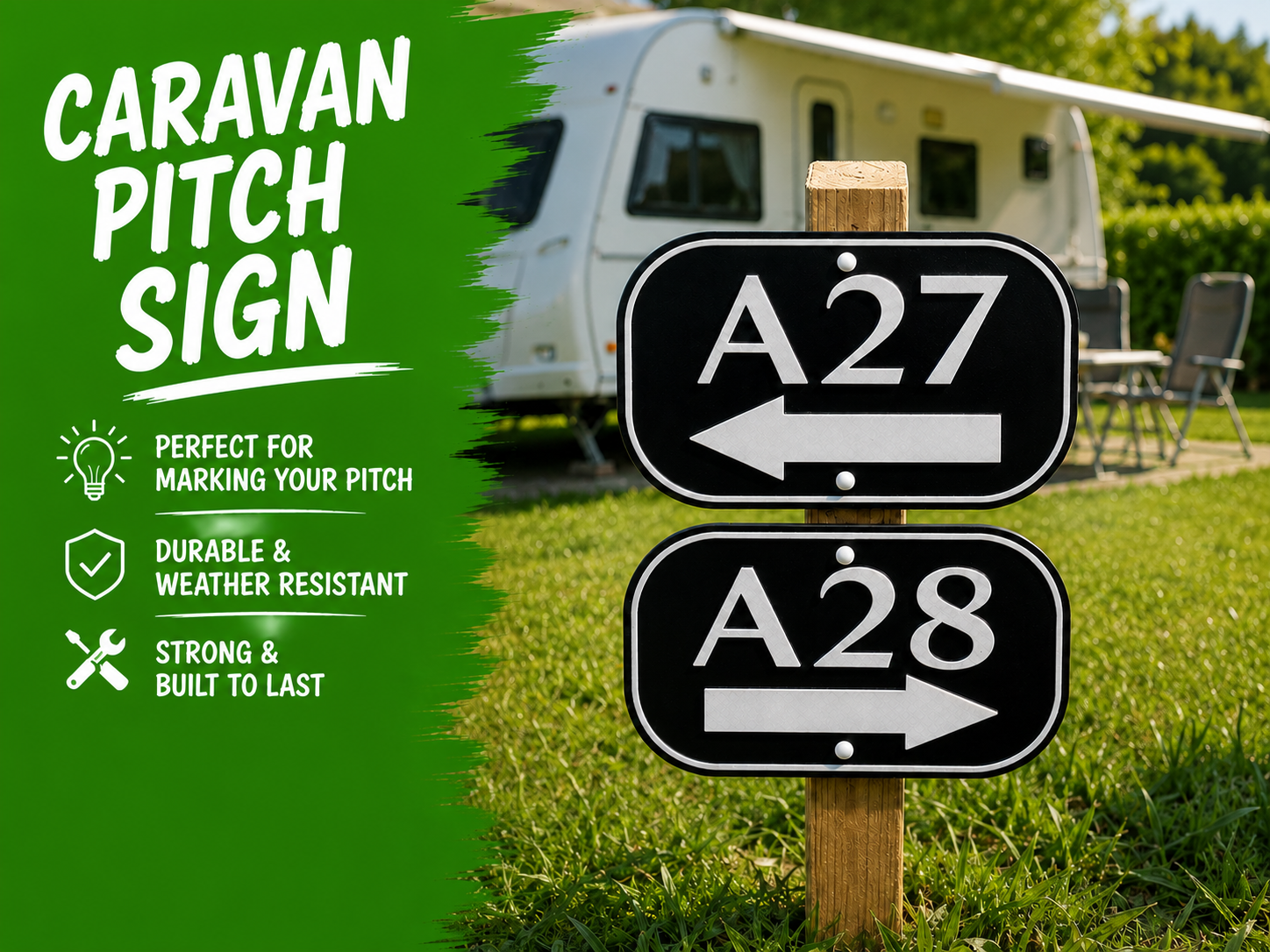Caravan Pitch Signs