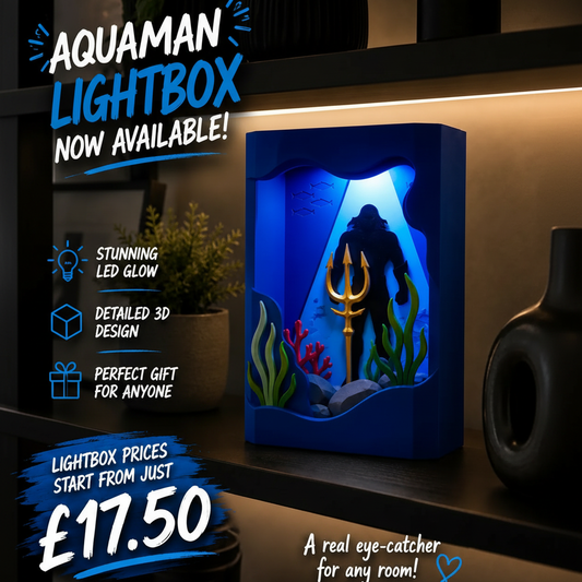 Aquaman Lightbox - Broken Brick Design