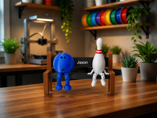 Bowling Ball & Pin Bench - Customisable