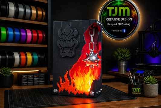 Bowser Lightbox - Broken Brick Design