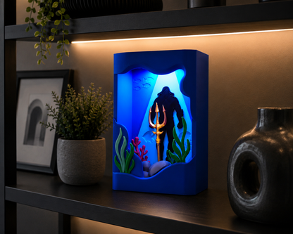 Aquaman Lightbox - Broken Brick Design
