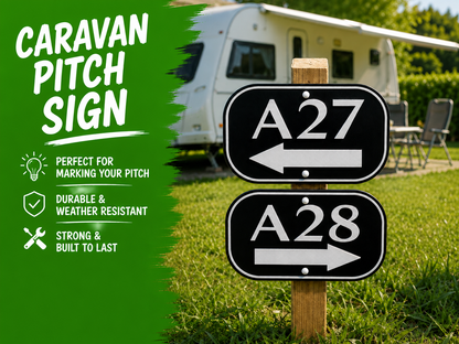 Caravan Pitch Signs
