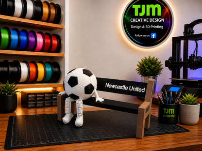 3D Printed Football Bench & Football – Personalised Football Gift