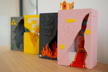 Princess Peach Lightbox - Broken Brick Design