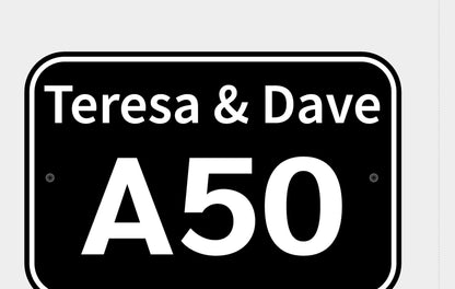 Caravan Pitch Signs