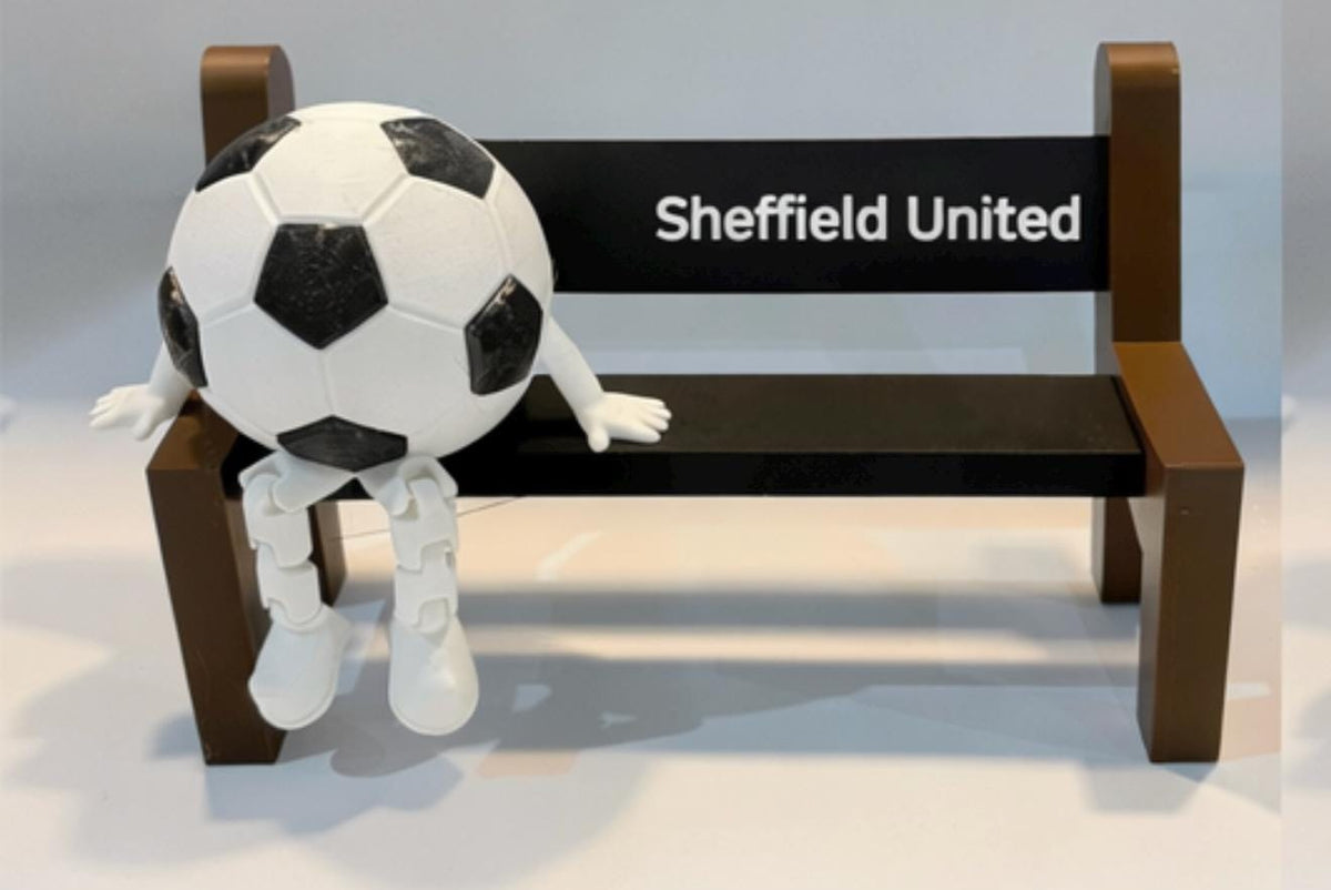 Custom football bench figurine