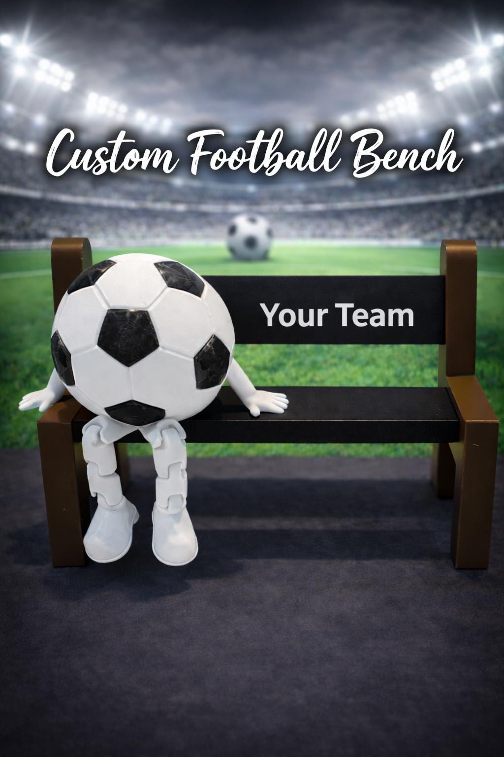 Personalised football bench
