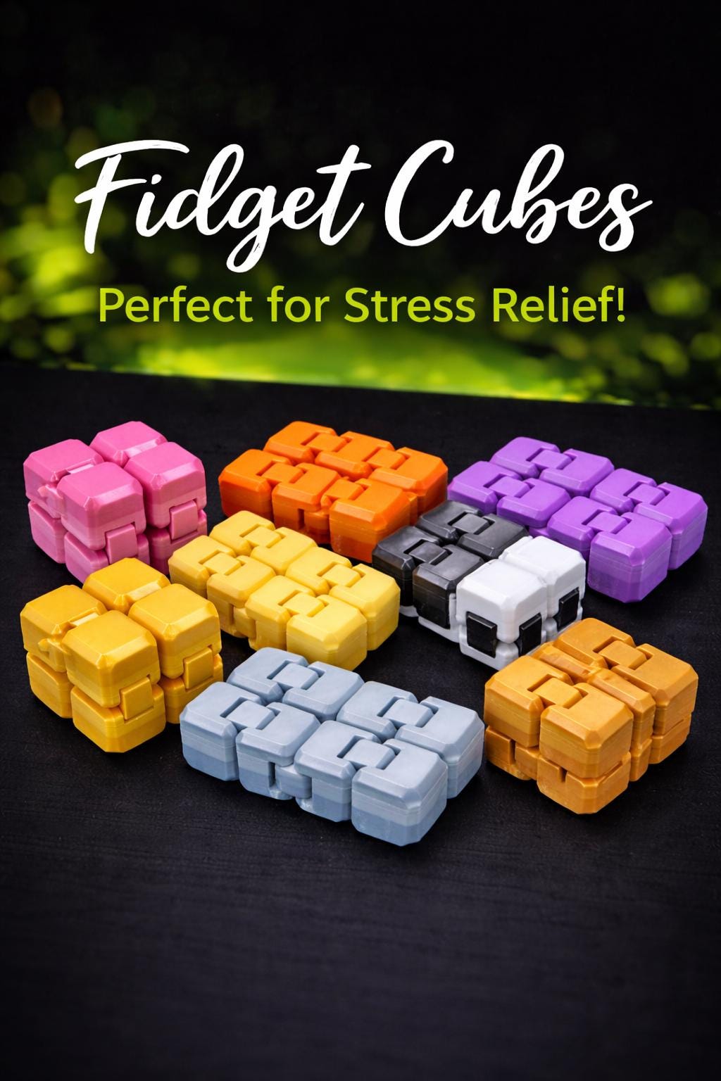 Two-tone fidget cube